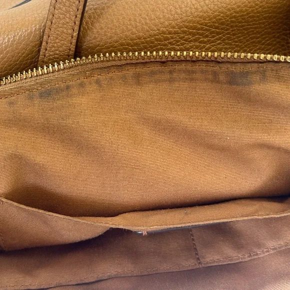 Coach Tan Leather Shoulder Bag - Picture 6 of 8